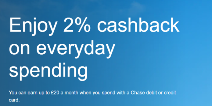 chase bank cashback